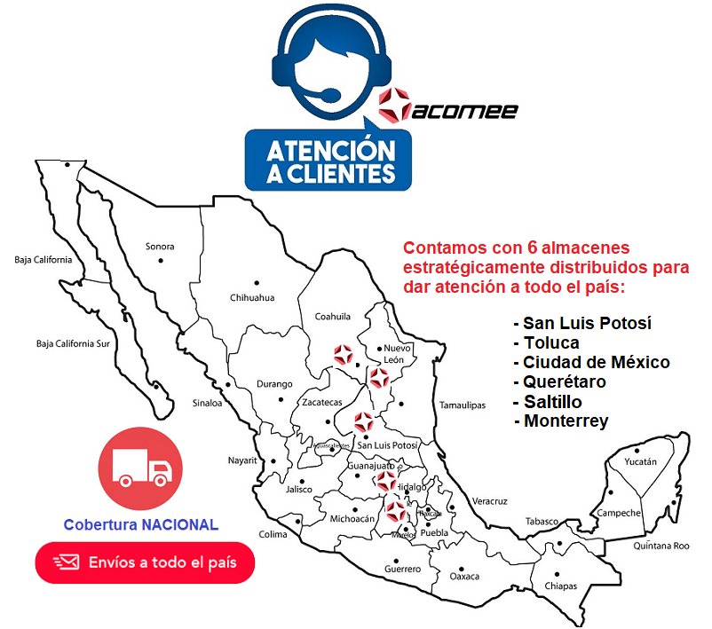 Cobertura nacional y ubicacion de nuestros almacenes