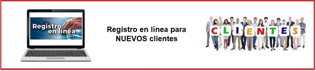 Registro en linea para nuevos clientes
